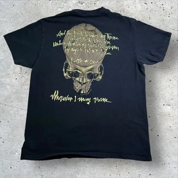 Metallica "Wherever I May Roam" T-Shirt Skull Snake Graphic Black Men's L - Picture 6 of 10